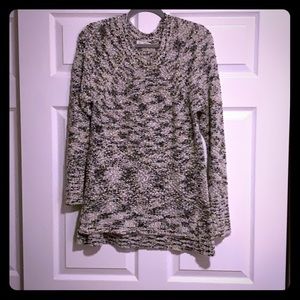 Black and white popcorn sweater